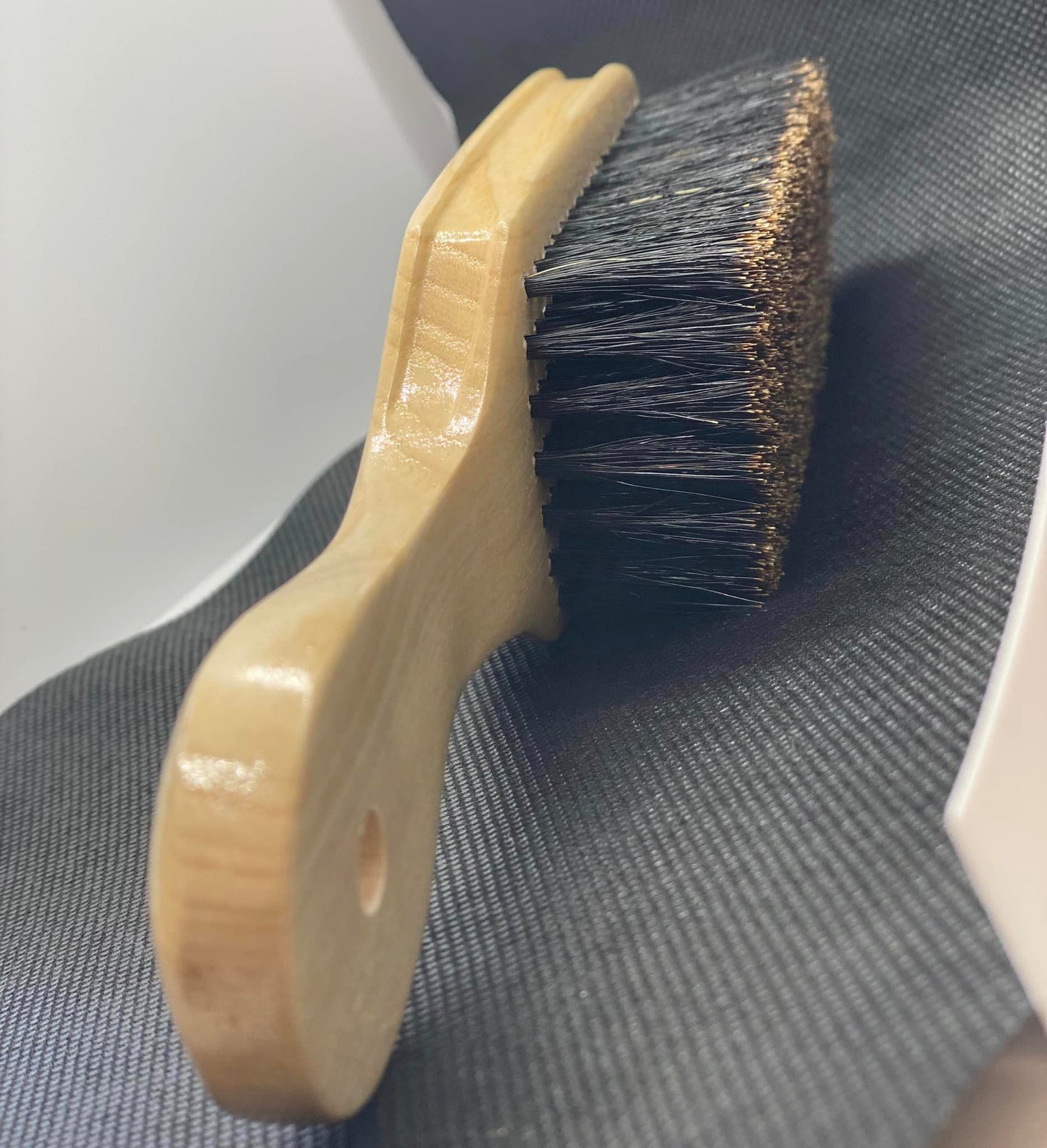 The Medium Soft 100% Boar Bristle Wave Brush w/Ash Wood Paddle